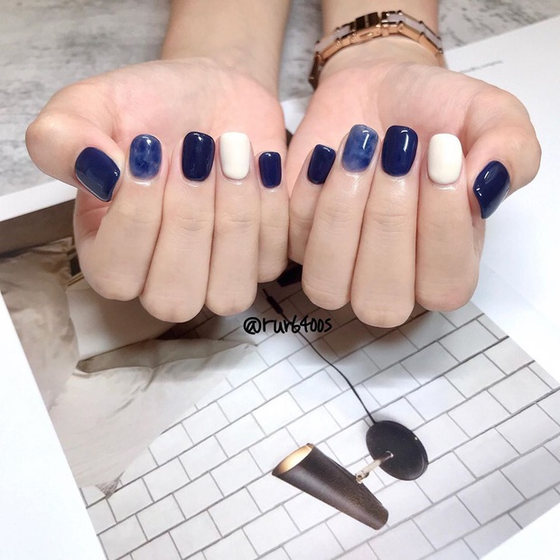 Màu nail xanh cổ điển classic blue đang được lăng xê rần rần: Nhích thử mới biết vừa sáng tay lại vừa sang xịn - Ảnh 8.