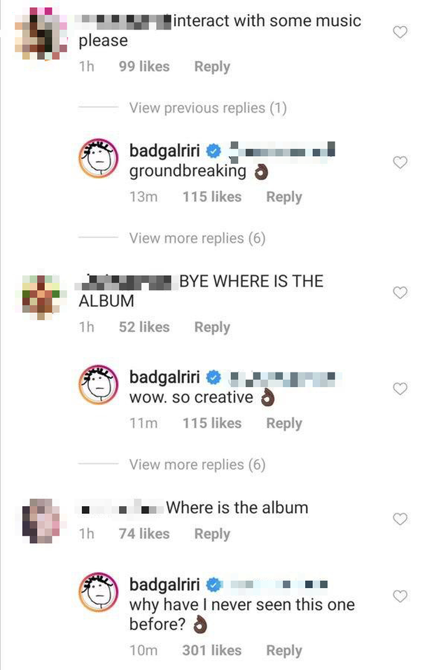 Fan thiết tha hỏi về album mới, Rihanna cũng tha thiết trả lời xong khiến hàng triệu người tuột mood không phanh - Ảnh 3. Fan thiết tha hỏi về album mới, Rihanna cũng tha thiết trả lời xong khiến hàng triệu người tuột mood không phanh - Ảnh 3.