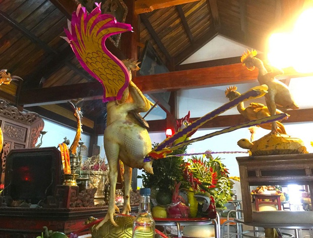 Ngắm những thế gà múa trên mâm cỗ ngày rằm tháng giêng ở Hà Tĩnh - Ảnh 5. Ngắm những thế gà múa trên mâm cỗ ngày rằm tháng giêng ở Hà Tĩnh - Ảnh 5.