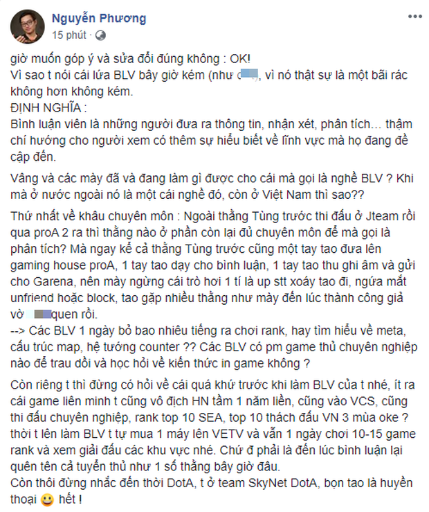 Biến căng: Quản lý Team Flash bất ngờ đăng đàn, buông lời nặng nhẹ, chỉ dạy dàn BLV của Garena ngay giữa đêm khuya! - Ảnh 2.