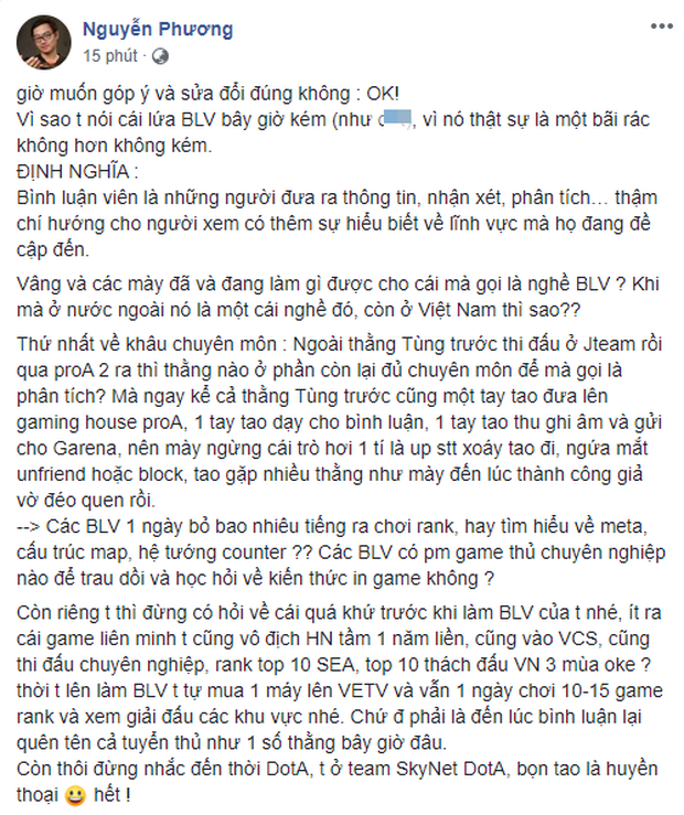 Biến căng: Quản lý Team Flash bất ngờ đăng đàn, buông lời nặng nhẹ dàn BLV của Garena ngay giữa đêm khuya! - Ảnh 2.