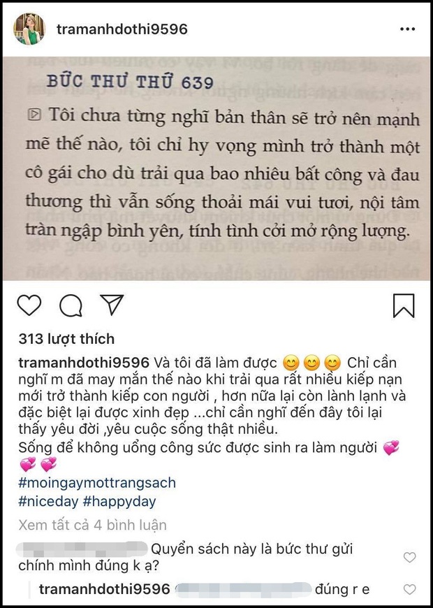 Trâm Anh xác nhận đã trở thành cô gái dù đã trải qua bao nhiêu bất công đau thương vẫn thoải mái vui tươi: Còn bạn đã làm được chưa? - Ảnh 1.