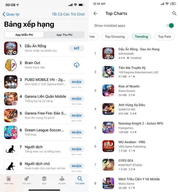 Bảng xếp hạng game mobile có biến, xuất hiện cái tên mới đánh bật cả PUBG Mobile lẫn Liên Quân Mobile - Ảnh 1.