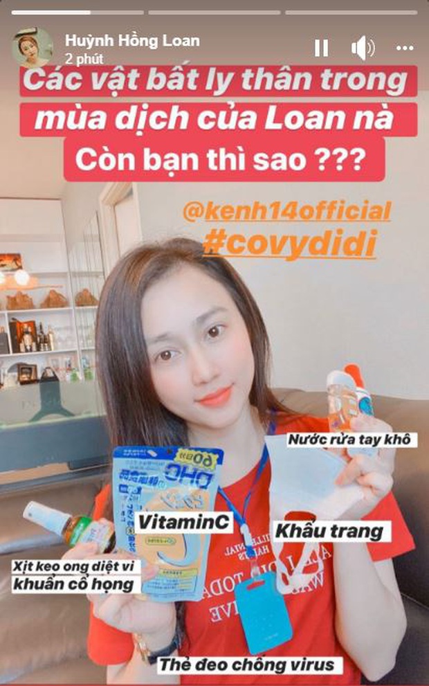 Khám phá túi sao Vbiz có gì giữa mùa dịch: 100% mang khẩu trang, nước rửa tay, Trúc Anh, Mâu Thủy còn có gì hot hơn? - Ảnh 14.