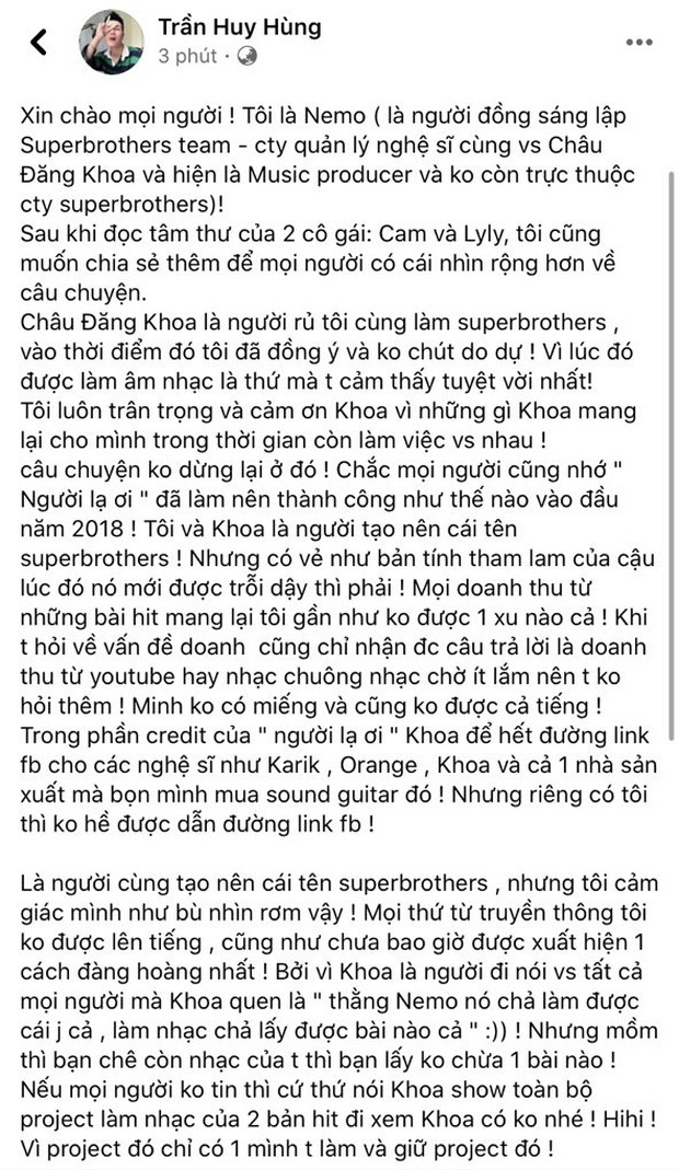 Toàn cảnh drama dài tập Châu Đăng Khoa - Orange - LyLy: Tố qua tố lại chóng cả mặt, quá nhiều chi tiết phức tạp giữa tình - tiền, từ gia đình sau 1 đêm thành người dưng - Ảnh 15.