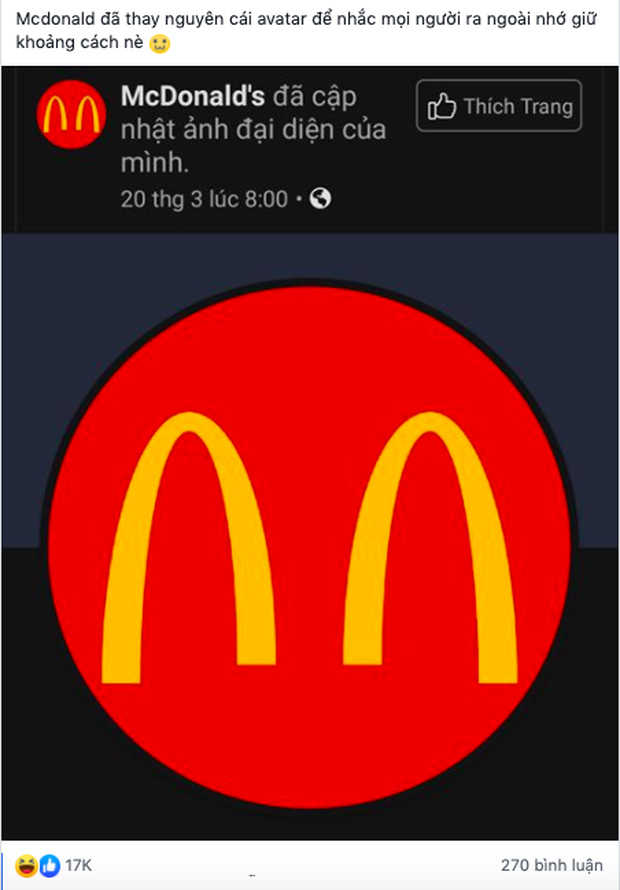 McDonald’s lại khiến cả thế giới thán phục khi thay avatar hưởng ứng lời kêu gọi chống dịch Covid-19, biết được ý nghĩa đằng sau mới bất ngờ - Ảnh 7.