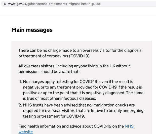 Anh miễn phí xét nghiệm, điều trị Covid-19 cho khách nước ngoài - Ảnh 1.
