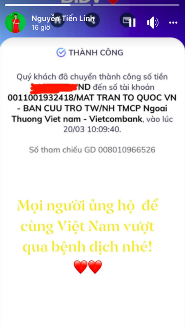 Thêm loạt sao Vbiz chung tay ủng hộ quỹ phòng chống dịch: Tăng hơn 415 triệu, Tuấn Trần và dàn sao có động thái mới bất ngờ - Ảnh 8.