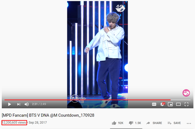 Không phải Jimin hay Jungkook, “mỹ nam đẹp trai nhất thế giới” mới là người dẫn đầu trong top 100 fancam được xem nhiều nhất mọi thời đại - Ảnh 8. Không phải Jimin hay Jungkook, “mỹ nam đẹp trai nhất thế giới” mới là người dẫn đầu trong top 100 fancam được xem nhiều nhất mọi thời đại - Ảnh 8.