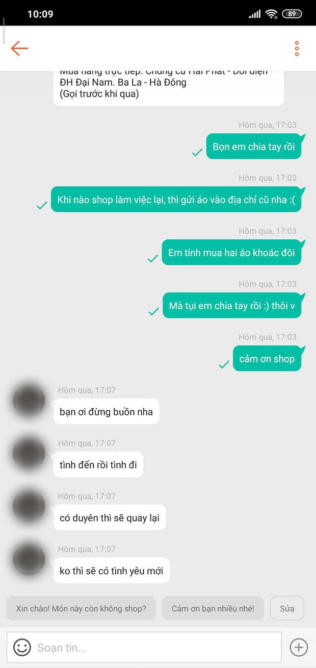 Khi shop online trổ tài tư vấn tình cảm kiêm luôn cả “cảnh sát chính tả”: Ai bảo mua hàng online toàn phốt nào? - Ảnh 3. Khi shop online trổ tài tư vấn tình cảm kiêm luôn cả “cảnh sát chính tả”: Ai bảo mua hàng online toàn phốt nào? - Ảnh 3.