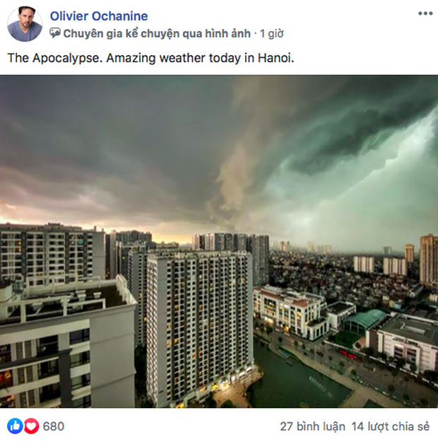 Du khách nước ngoài kêu trời vì gặp cơn mưa lớn bất chợt ở Hà Nội, còn chia sẻ loạt khoảnh khắc cực khó đỡ - Ảnh 3. Du khách nước ngoài kêu trời vì gặp cơn mưa lớn bất chợt ở Hà Nội, còn chia sẻ loạt khoảnh khắc cực khó đỡ - Ảnh 3.