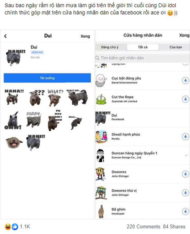 Chú cún Dúi idol được làm thành cả sticker trên Facebook? Thật ra tất cả chỉ là một cú lừa - Ảnh 3.