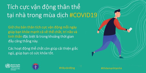 Bộ Y tế và WHO khuyến khích người dân nên tăng cường vận động thể lực để giữ sức khỏe trong mùa dịch COVID-19 - Ảnh 6.