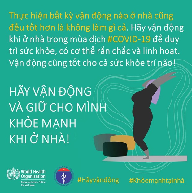 Bộ Y tế và WHO khuyến khích người dân nên tăng cường vận động thể lực để giữ sức khỏe trong mùa dịch COVID-19 - Ảnh 8.