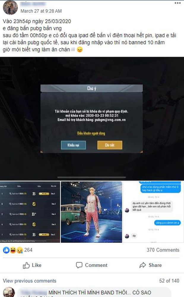 PUBG Mobile: Nghi vấn game thủ hack, bị khóa 10 năm xong đổ tại chuyển từ bản VNG sang Global - Ảnh 2.