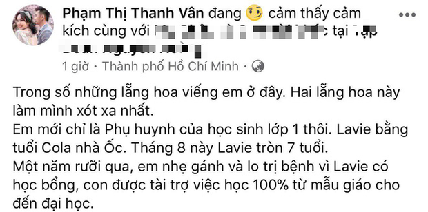 Ốc Thanh Vân xót xa chia sẻ hình ảnh nghệ sĩ Mai Phương đưa con gái đi học: Em chỉ mới là phụ huynh học sinh lớp 1 thôi mà - Ảnh 3.