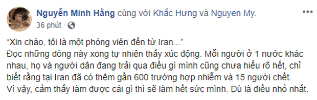 Ghen Cô Vy quá hot: Min chia sẻ email phóng viên người Iran xin phép được chuyển ngữ để thông tin đến trẻ em toàn thế giới! - Ảnh 1.