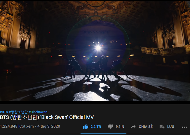 BTS phá kỉ lục 1 triệu like nhanh nhất nhờ Black Swan, MV ON thứ 2 có lượt xem 24 giờ đầu lọt top 7 trong lịch sử YouTube - Ảnh 2.