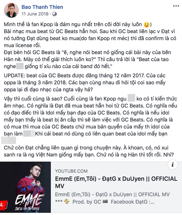 B Ray đam mê cà khịa BTS từ mùa hạ 2018 đến mùa xuân 2020 bất chấp việc nick FB từng bị bay màu, bảo sao ARMY không sôi máu! - Ảnh 4.