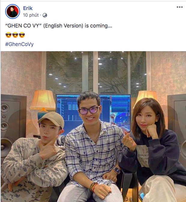 Bộ ba Khắc Hưng - Min - Erik chính thức tung thính, xác nhận Ghen Cô Vy sẽ có phiên bản tiếng Anh dự báo gây bão toàn cầu, - Ảnh 2.