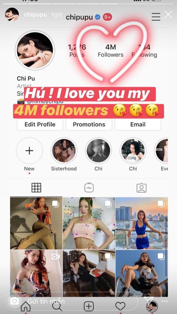 Trở thành nghệ sĩ Việt thứ 2 cán mốc 4 triệu follow trên Instagram, Chi Pu đã có pha ăn mừng cực lầy thế này đây! - Ảnh 2. Trở thành nghệ sĩ Việt thứ 2 cán mốc 4 triệu follow trên Instagram, Chi Pu đã có pha ăn mừng cực lầy thế này đây! - Ảnh 2.