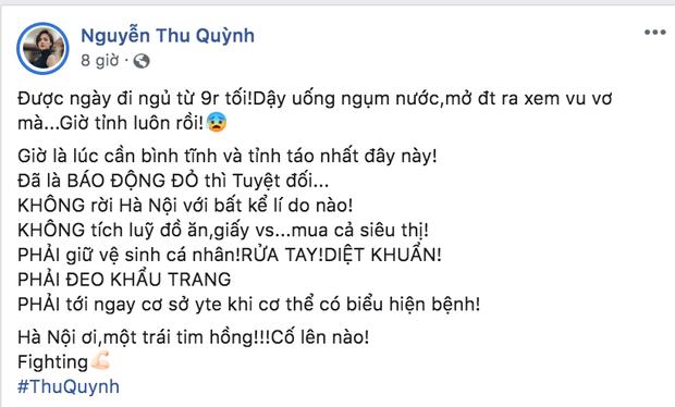 Dàn sao Việt trấn an công chúng khi Việt Nam xuất hiện ca nhiễm Covid-19 thứ 17: Trấn Thành và Thu Trang đáng chú ý nhất! - Ảnh 9. Dàn sao Việt trấn an công chúng khi Việt Nam xuất hiện ca nhiễm Covid-19 thứ 17: Trấn Thành và Thu Trang đáng chú ý nhất! - Ảnh 9.