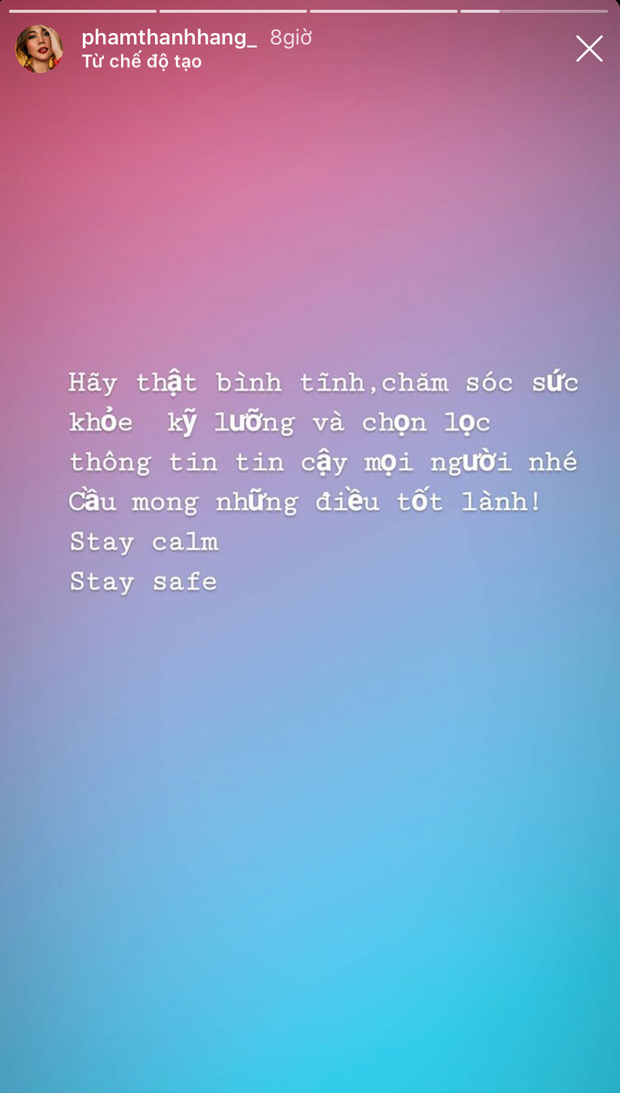 Dàn sao Việt trấn an công chúng khi Việt Nam xuất hiện ca nhiễm Covid-19 thứ 17: Trấn Thành và Thu Trang đáng chú ý nhất! - Ảnh 4. Dàn sao Việt trấn an công chúng khi Việt Nam xuất hiện ca nhiễm Covid-19 thứ 17: Trấn Thành và Thu Trang đáng chú ý nhất! - Ảnh 4.