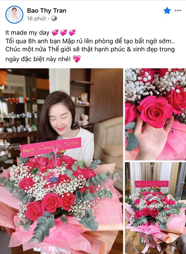 Diệp Lâm Anh khéo nịnh mẹ chồng, Khánh Vân tự tay làm thiệp cùng dàn sao Vbiz hào hứng khoe quà nhân ngày Quốc tế Phụ nữ 8/3 - Ảnh 8. Diệp Lâm Anh khéo nịnh mẹ chồng, Khánh Vân tự tay làm thiệp cùng dàn sao Vbiz hào hứng khoe quà nhân ngày Quốc tế Phụ nữ 8/3 - Ảnh 8.