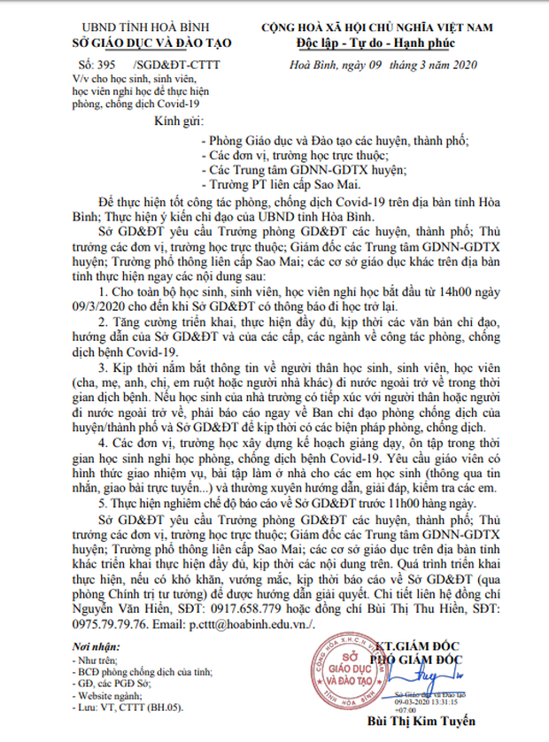 Một địa phương thay đổi quyết định phút chót, cho toàn bộ học sinh nghỉ học sau khi đã đến trường - Ảnh 1.