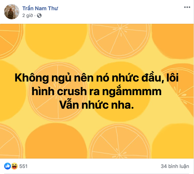 Nam Thư lộ dấu hiệu crush một anh chàng bí mật: Facebook nhuộm màu tình yêu, đến mức MC Quyền Linh và Tú Vi phải vào trêu - Ảnh 4.