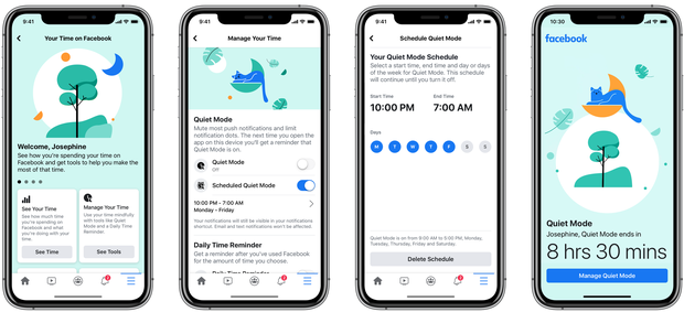 Facebook ra mắt tính năng giúp người dùng tự cai: Hạn chế thời gian sử dụng, báo cáo thói quen mở ứng dụng hàng tháng - Ảnh 3.