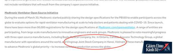 Hơn 90.000 đăng ký xin sản xuất máy thở của tập đoàn Mỹ nhưng chỉ có Vingroup, Foxconn và một công ty Canada được chọn - Ảnh 1.