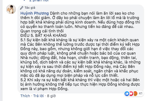 Huỳnh Phương bị ném đá gay gắt vì trách chủ nhà không giảm tiền thuê mùa dịch, còn đăng đàn đáp trả nhưng có hợp lý? - Ảnh 3.