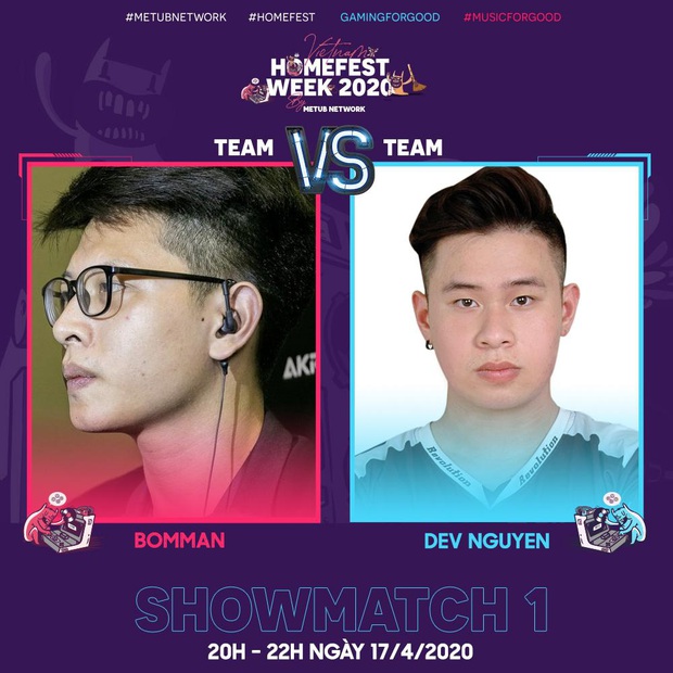 Bomman, Dev Nguyen, Warzone... cùng hàng loạt streamer sẽ thi đấu gây quỹ #HOMEFEST đẩy lùi dịch Covid-19! - Ảnh 1.