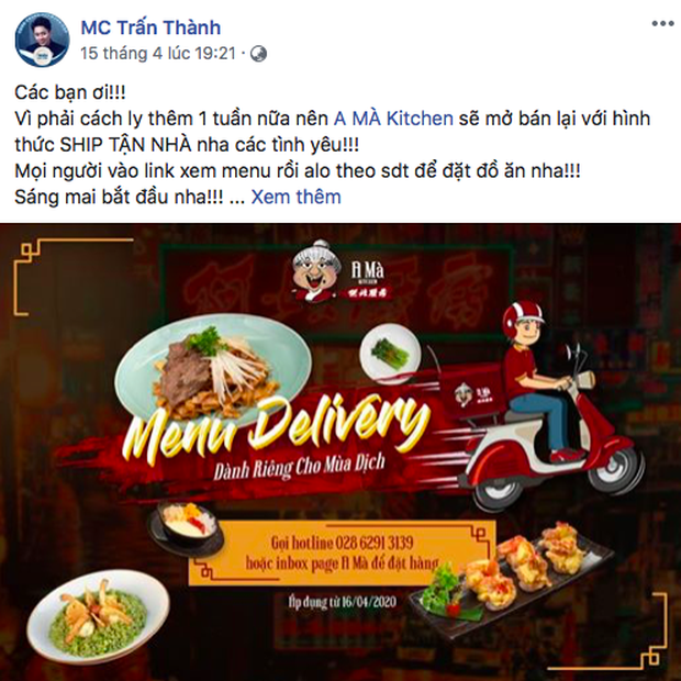Loạt nhà hàng của sao Việt bán online trong mùa dịch - Ảnh 9.