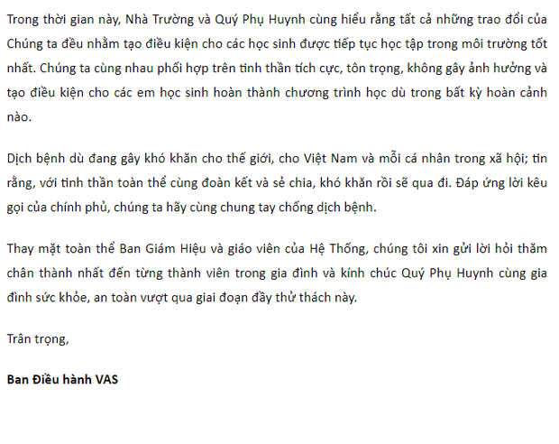 Phụ huynh làm đơn kiện khi thu học phí hàng trăm triệu mùa dịch, bắt đóng 20 triệu phí giữ chỗ: Trường Quốc tế có phản hồi mới nhất - Ảnh 3.