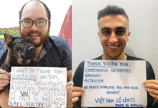 Người nước ngoài ở Việt Nam đồng loạt gửi thông điệp ý nghĩa giữa đại dịch Covid-19: Cảm ơn đã giúp cho chúng tôi được an toàn - Ảnh 6.