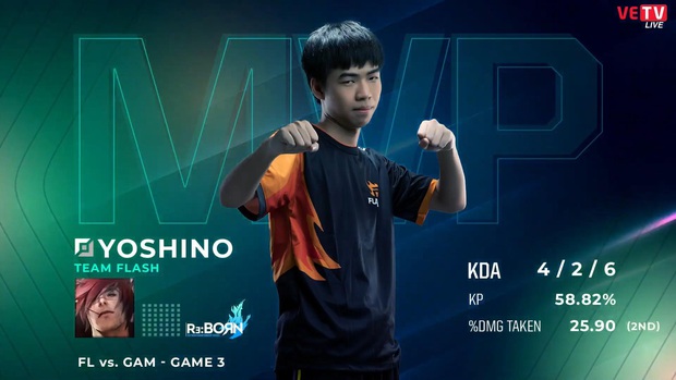 VCS mùa Xuân 2020: Đã rõ lý do Yoshino vắng mặt trong trận đại chiến giữa Team Flash và GAM Esports! - Ảnh 1.