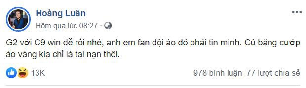 Nóng: BLV Hoàng Luân bực tức khi bị cộng đồng Dota 2 tố ăn cắp meme, lại có drama LMHT với Dota 2? - Ảnh 1. Nóng: BLV Hoàng Luân bực tức khi bị cộng đồng Dota 2 tố ăn cắp meme, lại có drama LMHT với Dota 2? - Ảnh 1.