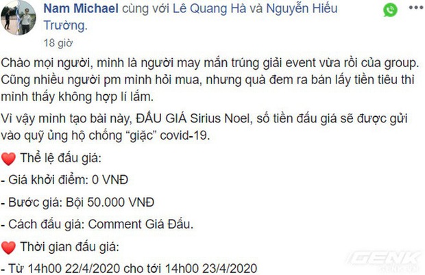 Đấu giá một nút bàn phím bé bằng đốt tay, dân chơi phím cơ Việt Nam ủng hộ 50 triệu cho quỹ chống COVID-19 - Ảnh 2.