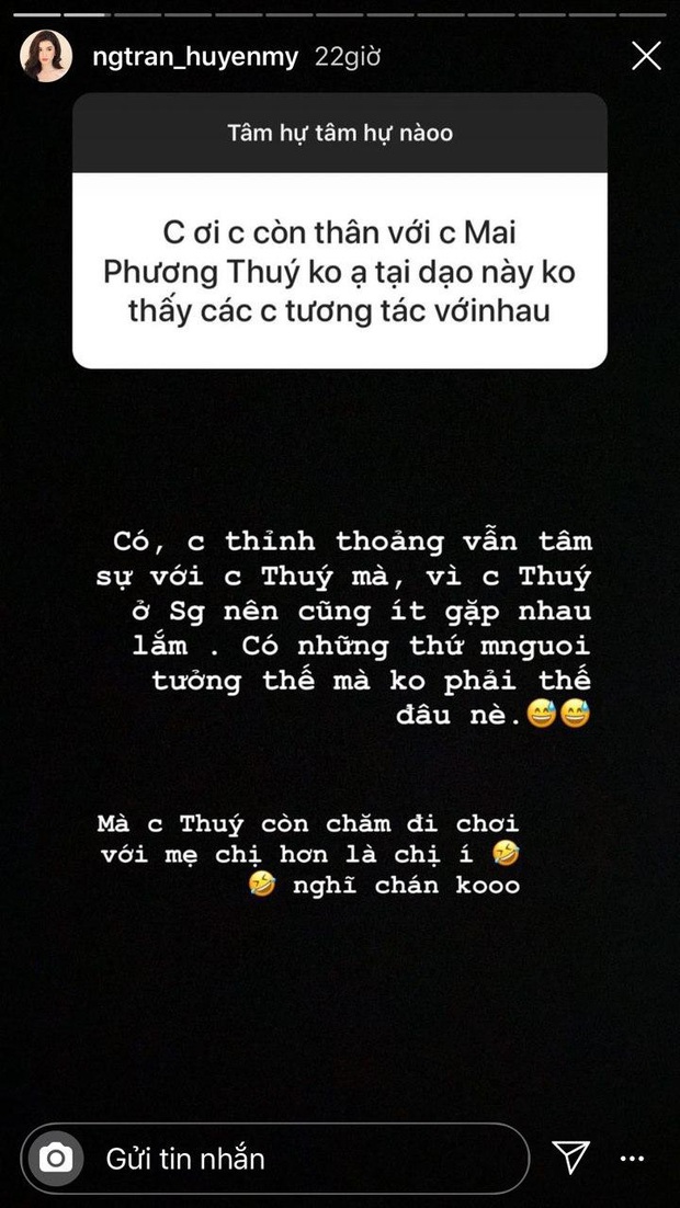 Á Hậu Huyền My lên tiếng về mối quan hệ với Mai Phương Thuý: “Có những thứ mọi người tưởng thế mà không phải thế” - Ảnh 2.