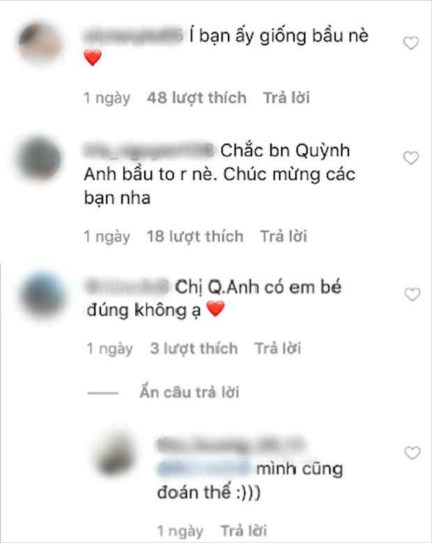 Quỳnh Anh lộ bụng lùm lùm sau 3 tháng cưới trong ảnh mới, fan nháo nhào: Chúc mừng Duy Mạnh lên chức bố nhé! - Ảnh 3.