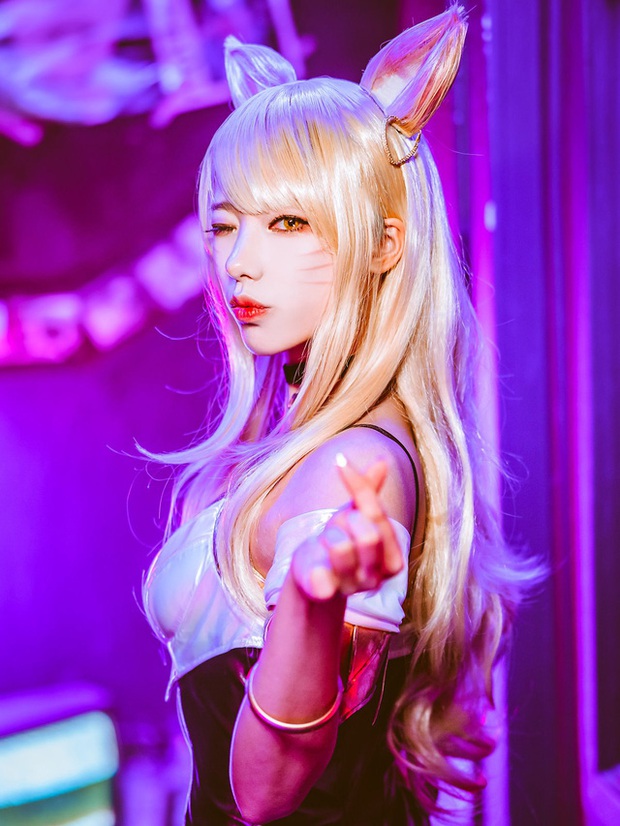 Rụng tim với bộ ảnh cosplay nhóm nhạc K/DA vòng nào ra vòng đấy của bộ tứ mỹ nhân xứ Hàn, hóa ra toàn streamer có tiếng - Ảnh 6.