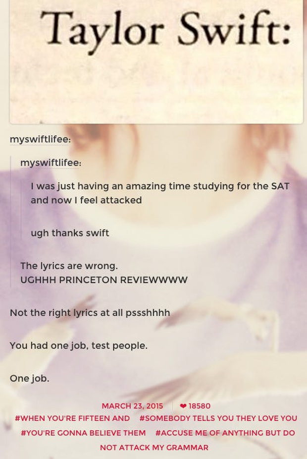 "Miss Grammar" Taylor Swift: Correcting spelling mistakes for fans, the world's leading test preparation organization catches lyric errors and still bluntly responds not to bother with her grammar" - Photo 3.