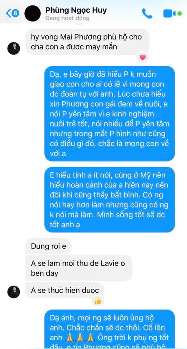 Tiết lộ tin nhắn Phùng Ngọc Huy lên tiếng về việc nuôi dưỡng bé Lavie - Ảnh 2.