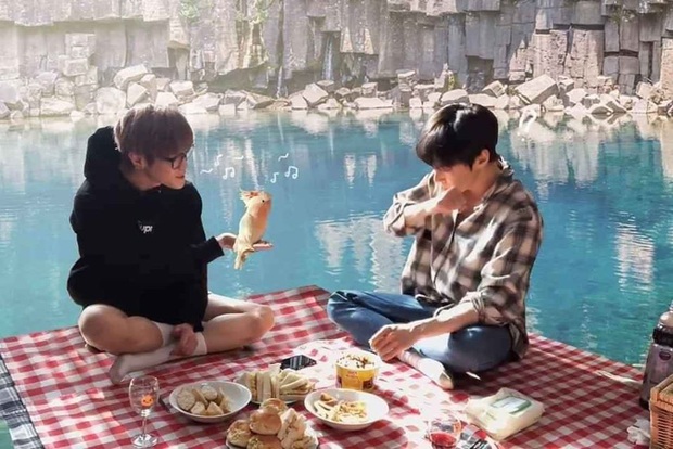 Hai nam idol nhà SM tự tổ chức picnic tại nhà vì dịch không được ra ngoài, fan “động lòng” giúp cho đi khắp thế gian luôn! - Ảnh 9.
