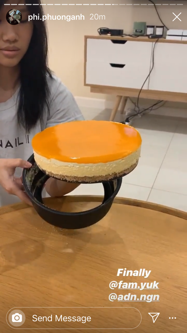 Độc lạ như Quán quân The Face 2018 Phí Phương Anh: 2h sáng hoàn thành chiếc bánh mango cheesecake, bạn đã bao giờ làm bánh vào lúc đó chưa? - Ảnh 8. Độc lạ như Quán quân The Face 2018 Phí Phương Anh: 2h sáng hoàn thành chiếc bánh mango cheesecake, bạn đã bao giờ làm bánh vào lúc đó chưa? - Ảnh 8.