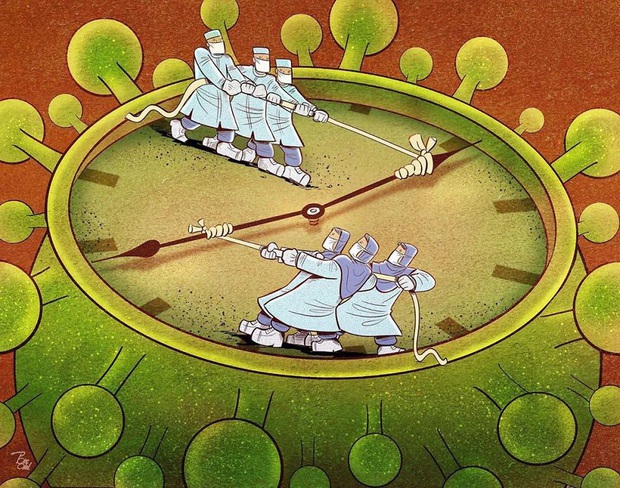 Bộ tranh về những người ở tuyến đầu chống dịch Covid-19: Dù virus là kẻ thù vô hình nhưng cuộc chiến vẫn quá tàn nhẫn và có nhiều sự hy sinh! - Ảnh 14. Bộ tranh về những người ở tuyến đầu chống dịch Covid-19: Dù virus là kẻ thù vô hình nhưng cuộc chiến vẫn quá tàn nhẫn và có nhiều sự hy sinh! - Ảnh 14.