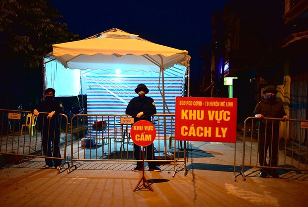 Ảnh: Cận cảnh chốt kiểm soát, phong tỏa thôn Hạ Lôi nơi bệnh nhân 243 sinh sống - Ảnh 4. Ảnh: Cận cảnh chốt kiểm soát, phong tỏa thôn Hạ Lôi nơi bệnh nhân 243 sinh sống - Ảnh 4.