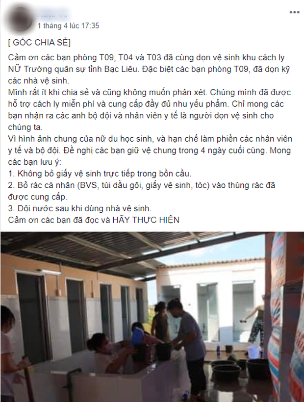 Cảm thấy có lỗi vì là gánh nặng của Tổ quốc - nữ du học sinh xinh đẹp tự giác cải tạo nhà vệ sinh chung, góp tiền ủng hộ khu cách ly - Ảnh 3.